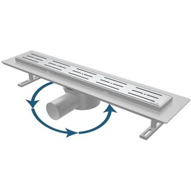 Resim Dönerli Lineer Duş Kanalı Banyo Süzgeci 50 CM 