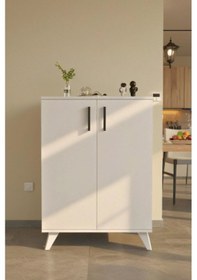 Resim Olympos Çok Amaçlı 2 Kapaklı ,kahve Köşesi,mutfak,banyo, Kiler Dolabı Beyaz Beyaz 