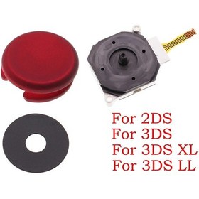 Resim Nintendo 2ds, 3ds, 3ds Xl, Yeni 3ds, 3dsxl, Yeni 2ds Xl İçin Plastik Thumbstick Ve Kap Seti Kırmızıdistribütör Garantili 