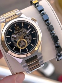 Resim Reward Otomatik Çelik Kasa Çelik Kordon 5 Atm Suya Dayanıklı Erkek Kol Saati Vs.blkt.0634 Sarı 