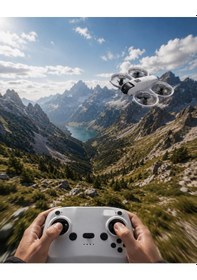 Resim Çocuk Yetişkin Kullanımına Uygun Kameralı Akıllı Drone 