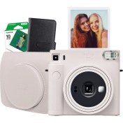 Resim Fujifilm Instax Sq1 Beyaz Fotoğraf Makinesi ve Hediye Seti 2 