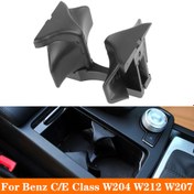 Resim 1 adet Araba Bardak Tutucu Mercedes Benz için C/E için W204 için W212 için W207 için Orta Kol Dayama Su Bardağı Tutucu İçecek Tutucu 