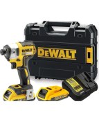 Resim Dewalt DCF887D2-QW 18V/2.0Ah Li-ion Çift Akülü Kömürsüz Profesyonel Darbeli Tornavida 