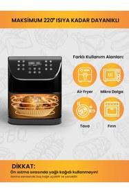 Resim Markafox Yuvarlak Airfryer Pişirme Kağıdı 20x4,5 Cm 50 Adet 
