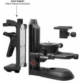 Resim Kobb KBL10 Mıknatıslı Hassas Ayarlanabilir Lazer Hizalama Aparatı 