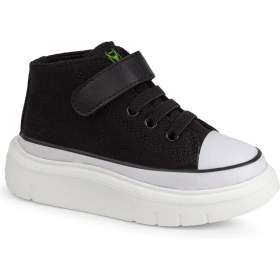 Resim Buckhead BUCK4490 Axel Kız Çocuk Sneaker Ayakkabı Siyah Düz Tabanlı Günlük Kullanım İçin 