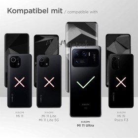 Resim m.tk moveteck Xiaomi Mi 11 Ultra Uyumlu Kılıf Kamera Lens Korumalı Şeffaf Esnek Silikon Transparent Crystal Clear 
