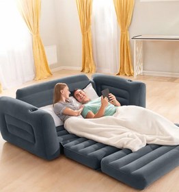 Resim EFSANE KAMP - Yatak Olabilen Şişme Koltuk - Pompa Hediyeli - 203*224*66cm 