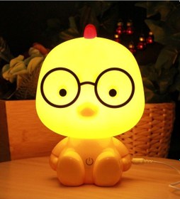 Resim Tatlı Civciv Gece Lambası Büyük Boy Ayarlanabilir Işık Özellikli 