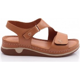 Resim Dgn M09-6419 Kadin Sandalet Taba 