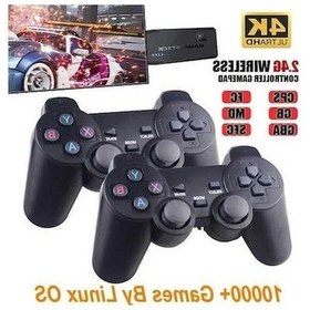 Resim Treasures Kablolu Ekleme 64g Retro Konsol, 2.4g Kablosuz Controller, 4k Hd Tv Desteği, Ps1/gba/md Destekli, Eski Oyunlar İçin İdeal 