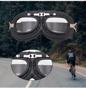 Resim Ganzhoushop Vintage Toz Suntek Motosiklet Korumalı Gözlüğü For Fit Ue 