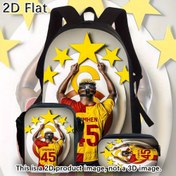 Resim 3 adet Galatasaray Sırt Çantası Seti - Unisex Mesajcı Omuz Çantası Yıldız Desenli, Büyük Kapasiteli Çanta, Ayarlanabilir Askı, Fermuar Kapatma, Elde Yıkanabilir - Açık Hava Seyahatleri ve Seyahatler için İdeal, Seyahat Sırt Çantası Seti | Şık Mesajcı Çanta | Polyester Sırt Çantası 