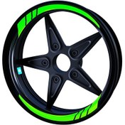 Resim Floresan Yeşil Moto GP İç Jant Şeridi Sticker Çınar Extreme 