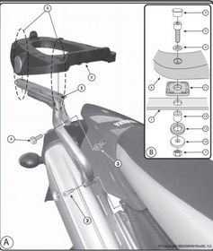 Resim GIVI SR365M YAMAHA XT 660 R - XT 660 X (07-16) ARKA ÇANTA TAŞIYICI 