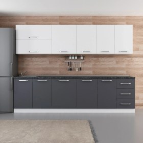 Resim Minar 290 cm Mutfak Dolabı Beyaz Antrasit 290-A1 