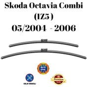 Resim Skoda Octavia Combi 1z5 2004 2005 2006 Uyumlu Ön Cam Silecek Süpürgesi Takımı 600/400mm Silbak Sb2419a 
