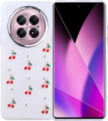 Resim İnfinix Zero 40 5g Kılıf Kabartmalı Kelebek-kiraz-çiçek Dizayn Şeffaf Kutup Kapak Kiraz 