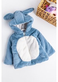 Resim Baby&Kids Tavşan Kulaklı Welsoft Peluş Çocuk Mont 001 