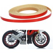 Resim Motosiklet Kırmızı Jant Şeridi 