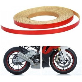 Resim Motosiklet Kırmızı Jant Şeridi 