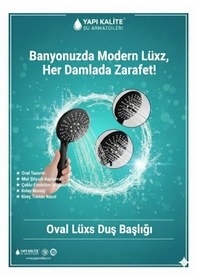 Resim Elit Siyah Banyo Duş Başlığı El Duşu 3 Fonksiyonlu Siyah 