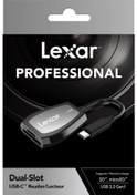 Resim Lexar LRW470U-RNHNG Usb-C Dual Slot Kart Reader Okuyucu 