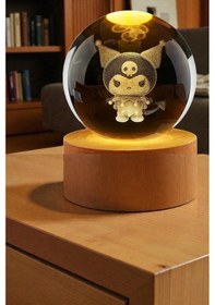 Resim Kuromi Cam Küre Rgb Işıklı 