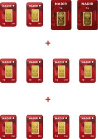 Resim Nadir Gold 24 Ayar 20 Gram Külçe Altın 2 Adet 5 Gram Külçe Altın + 10 Adet 1 Gram Külçe Altın 