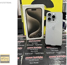 Resim Apple iPhone 15 Pro İkinci El TR | 128 GB | Natürel Titanyum 
