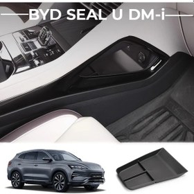 Resim Honeybeeshop Byd Seal U Dm-i Merkezi Konsol Organizatörü Siyah Çok Bölmeli Güvenli Depolama 