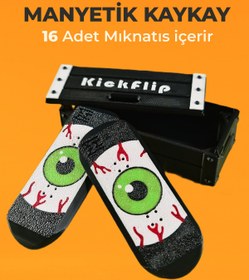 Resim Creva KickFlip Mıknatıslı Kaykay Stres Oyuncağı-Monster Eye (KUTULU) 