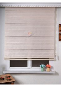 Resim R-14 Sütlü Kahve Bambu Zebra Stor Güneşlik Perde Etek Dilimsiz Sütlükahve 