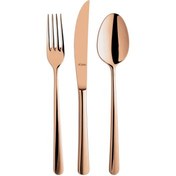 Resim Aryıldız Viole Bronz 24 Parça 6 Kişilik Çatal Kaşık Bıçak Takımı 