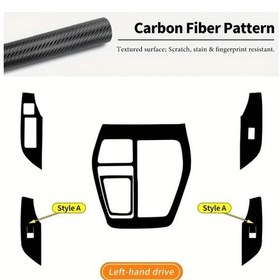 Resim Dashanshop 2020-2024 Toyota Rav4 Karbon Fiber Dijital Panel Koruyucu Ve Vites Koruma 