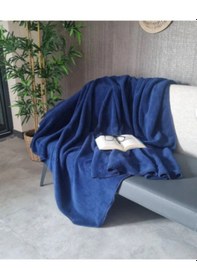 Resim Renetic Yumuşak Dokulu Polar Battaniye Tv Battaniyesi 150x230 Lacivert 