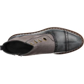 Resim Costo Shoes NVN491 Gri Açma Deri Eva Taban Büyük Numara Bot Rahat Geniş Kalıp Premıum Serisi 