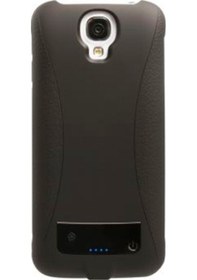 Resim Samsung Galaxy S4 Mini Şarjlı Kılıf Sert Arka Kapak/Kılıf Siyah 
