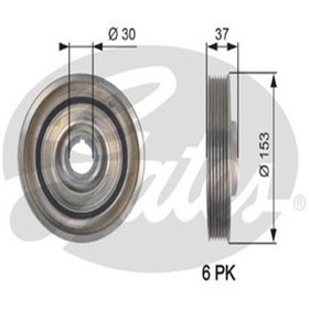 Resim GATES Tvd1090 Krank Kasnagi ( Ford: 2.0tdci C-max Focus 04-- Kuga 08 0515q8 9m5q6b319ab (wc611885) 