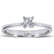 Resim Lova H Renk 0,16 Karat Pırlanta Tektaş Yüzük - 1050064 