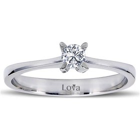 Resim Lova H Renk 0,16 Karat Pırlanta Tektaş Yüzük - 1050064 
