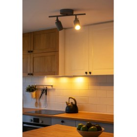 Resim Feyza Design Modern Antrasit Spot Ledli 2'li Set, Cafe, Mutfak ve Banyo Için 
