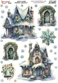 Resim Pirinç Dekopaj Kağıdı 30x42cm Pty-198 Yılbaşı 