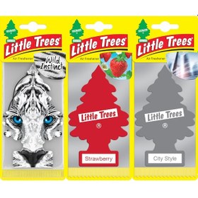 Resim Car Freshner Asma Koku 3'lü Vahşi, Çilek, Şehir Karışık Set 