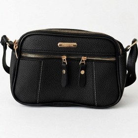Resim Vellabags Siyah Çok Gözlü Kadın Omuz & Çapraz Çanta Günlük Şık Kullanım Siyah - Sarı 