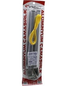 Resim Çamaşırlık Kare Kombine Ayarlı Alüminyum Çamaşır Askısı 60x25-80x Çok Renkli 