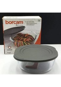 Resim Paşabahçe 59001 Gri Kapaklı Borcam Fırın Kabı 2100cc 