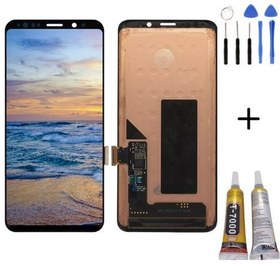 Resim Te Samsung Uyumlu S9 G960f Uyumlu Lcd Ekran Dokunmatik + Montaj Kiti 