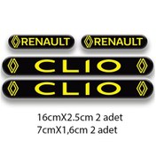 Resim Clio 3d Damla 4'lü Oto Sticker Set 2 